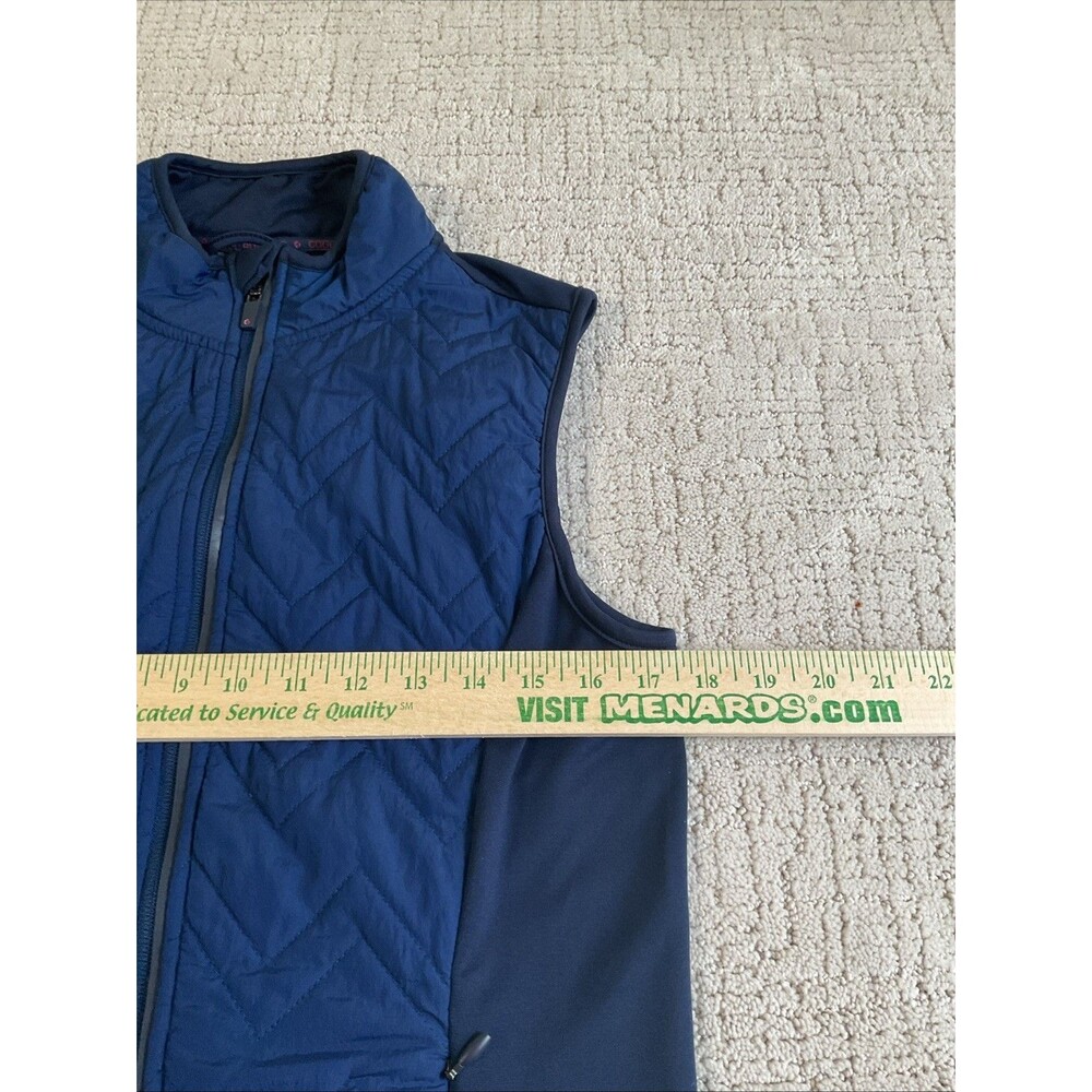Active Essentials By Tchibo Blue Vest Jacket Light Weight Zipper. Size Med. EUC - Picture 7 of 11